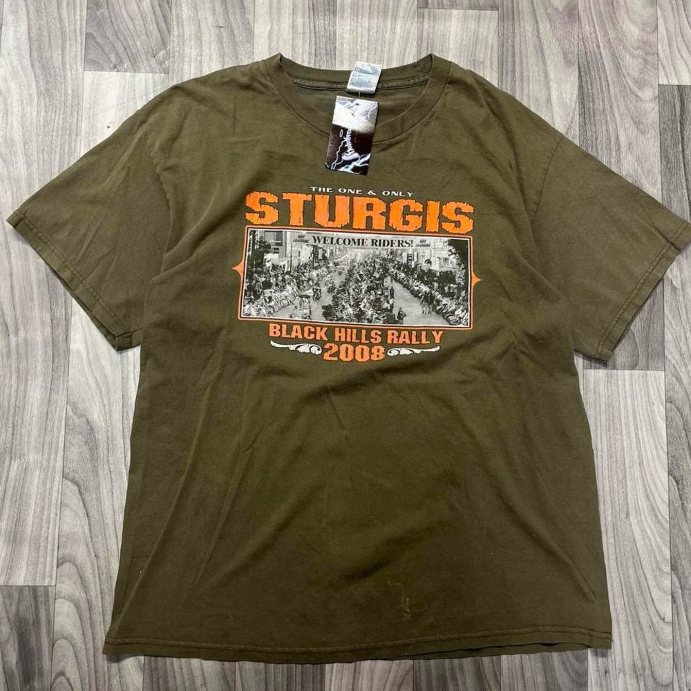 Sturgis 2008 Olive Green T-Shirt
